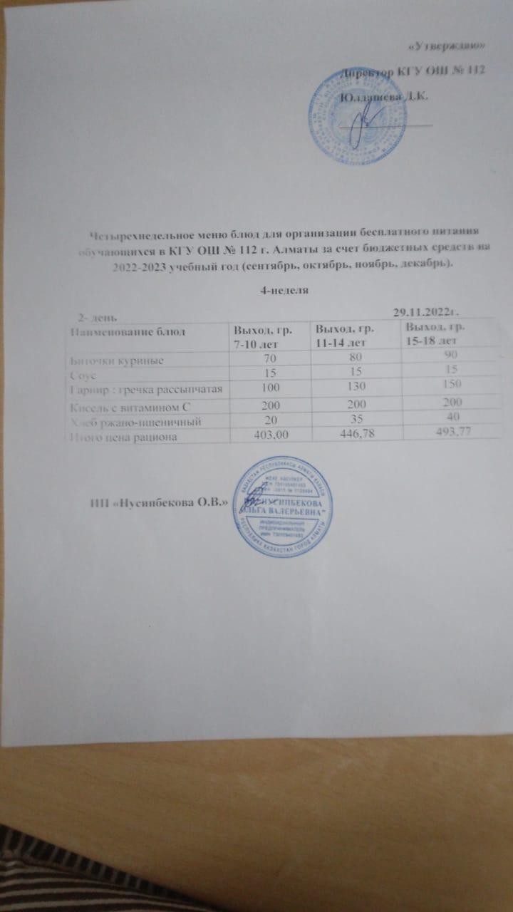 Тегін тамақтануды ұйымдастырудан көрініс.