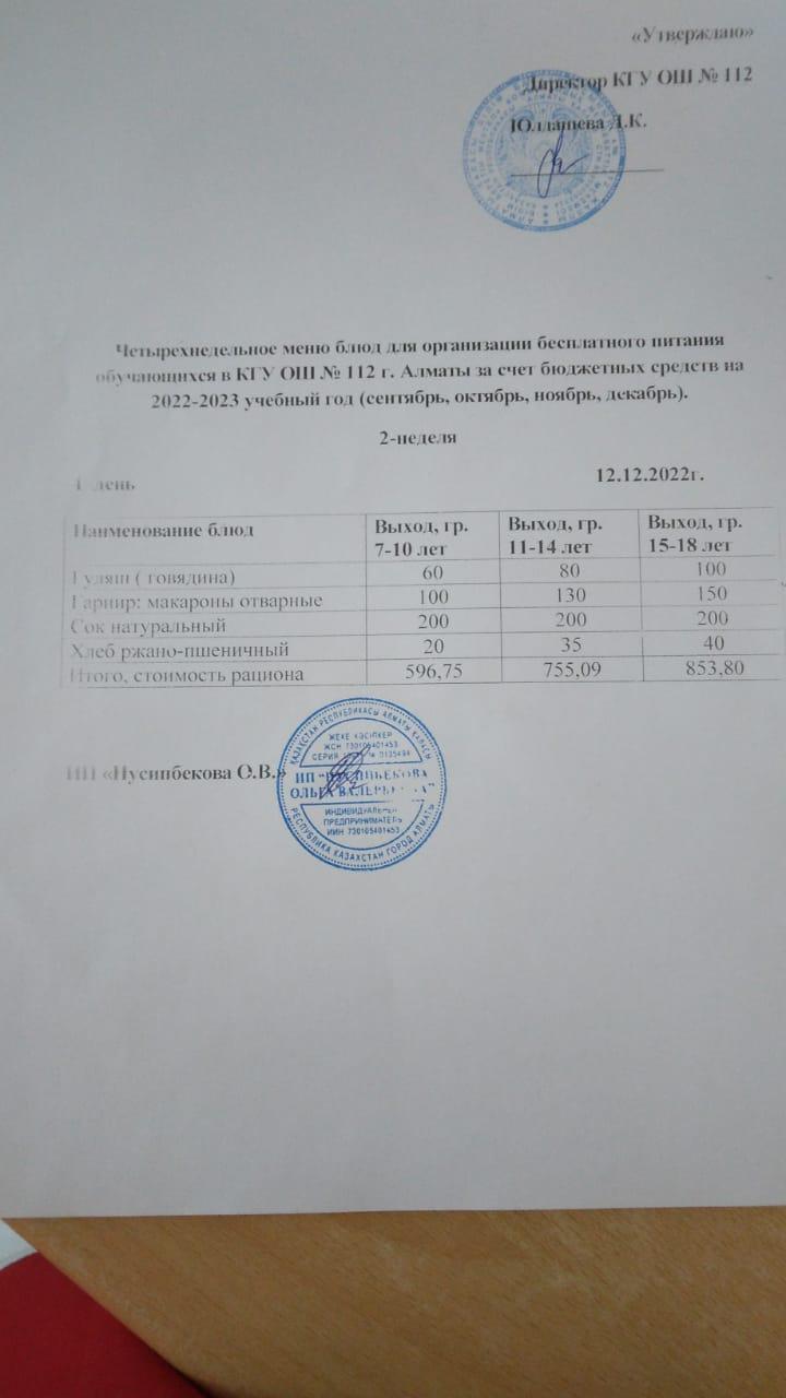 Тегін тамақтануды ұйымдастырудан көрініс.