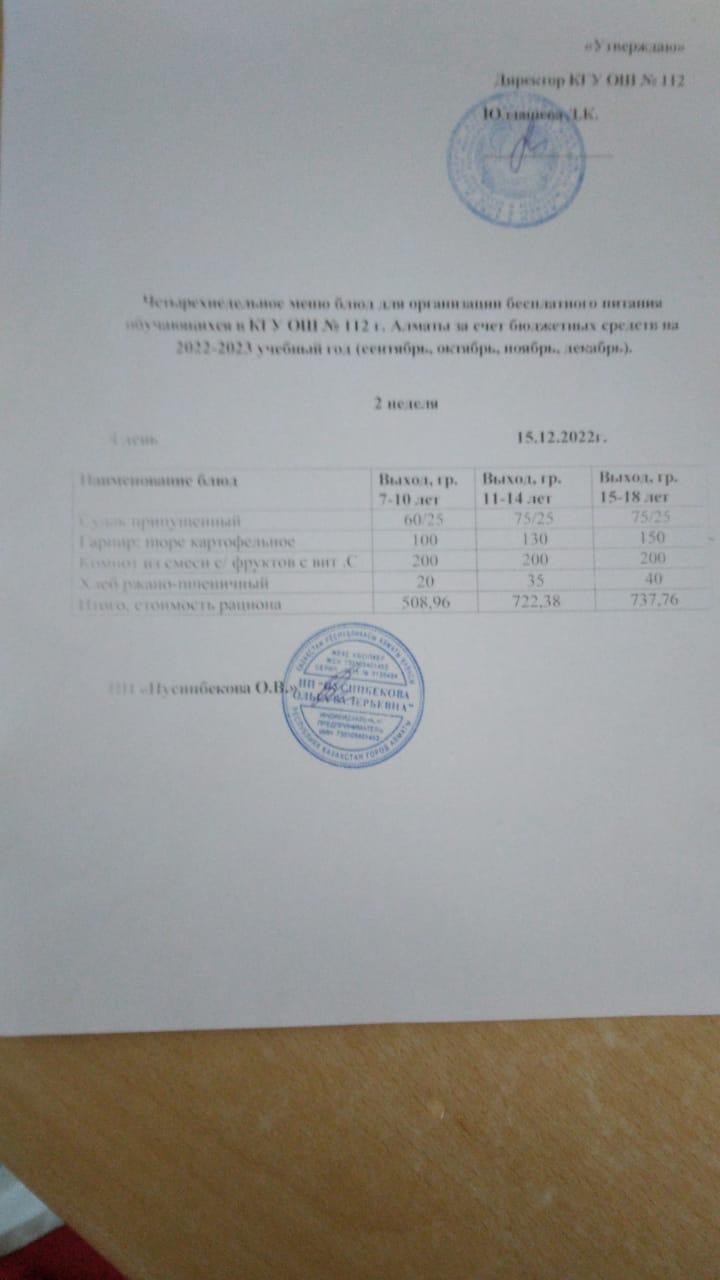 Тегін тамақтануды ұйымдастырудан көрініс.