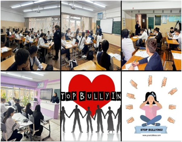 «Буллингтен қорған» тақырыбында түсіндіру сабақтары өткізілді.