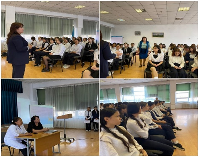 №112 ЖББМ «Біртұтас тәрбие» бағдарламасы шеңберінде         «Өзін-өзі басқару» ұйымымен  мектептің тәрбие ісі жөніндегі орынбасарларының басқаруымен    жоспарлы  қыздар жиналысы өткізілді.